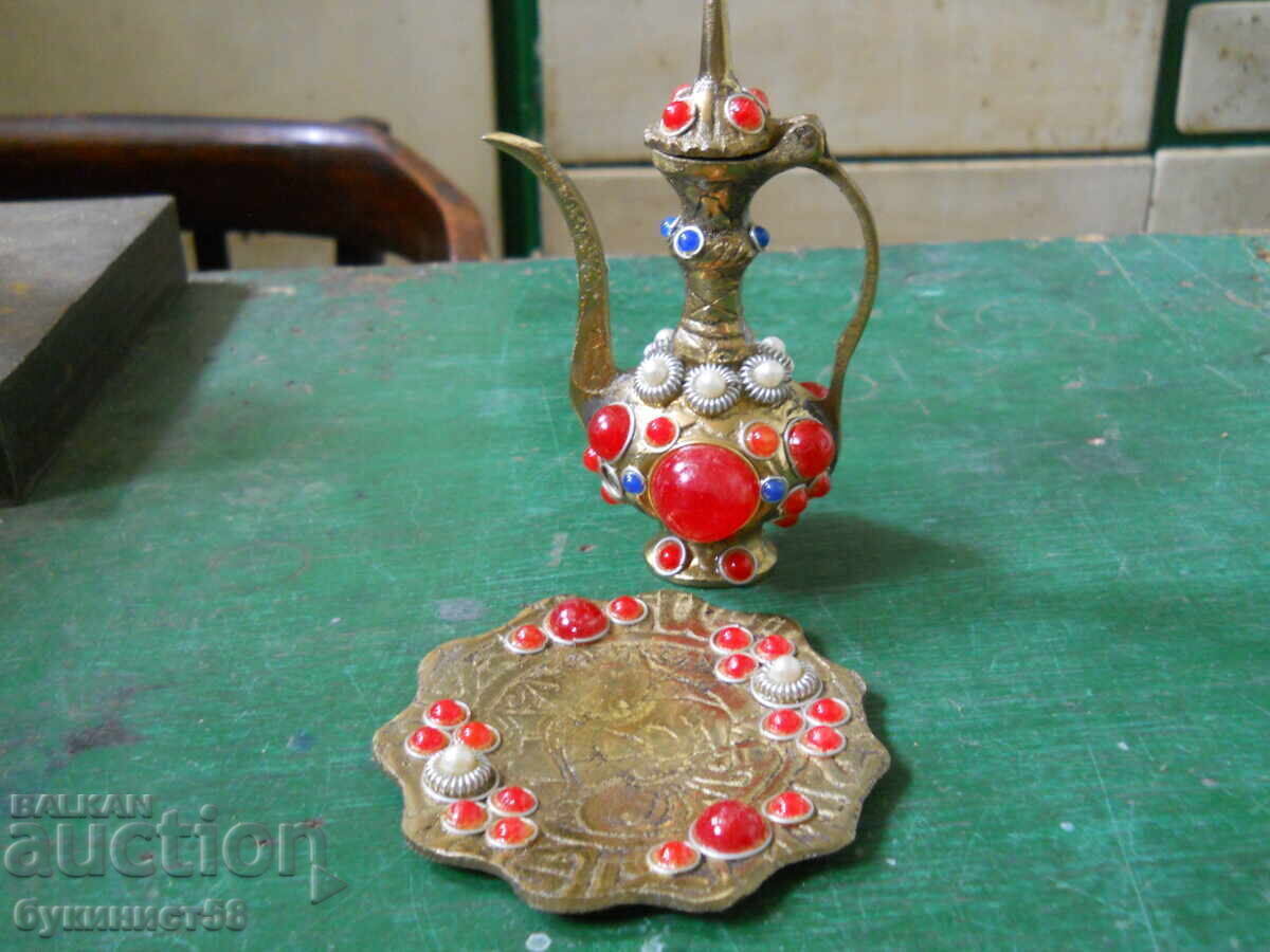 Bronze Arabic teapot - (miniature) with price 15.00 BGN | € 7.67 Bronze Arabic teapot - (miniature) with price 15.00 BGN | € 7.67