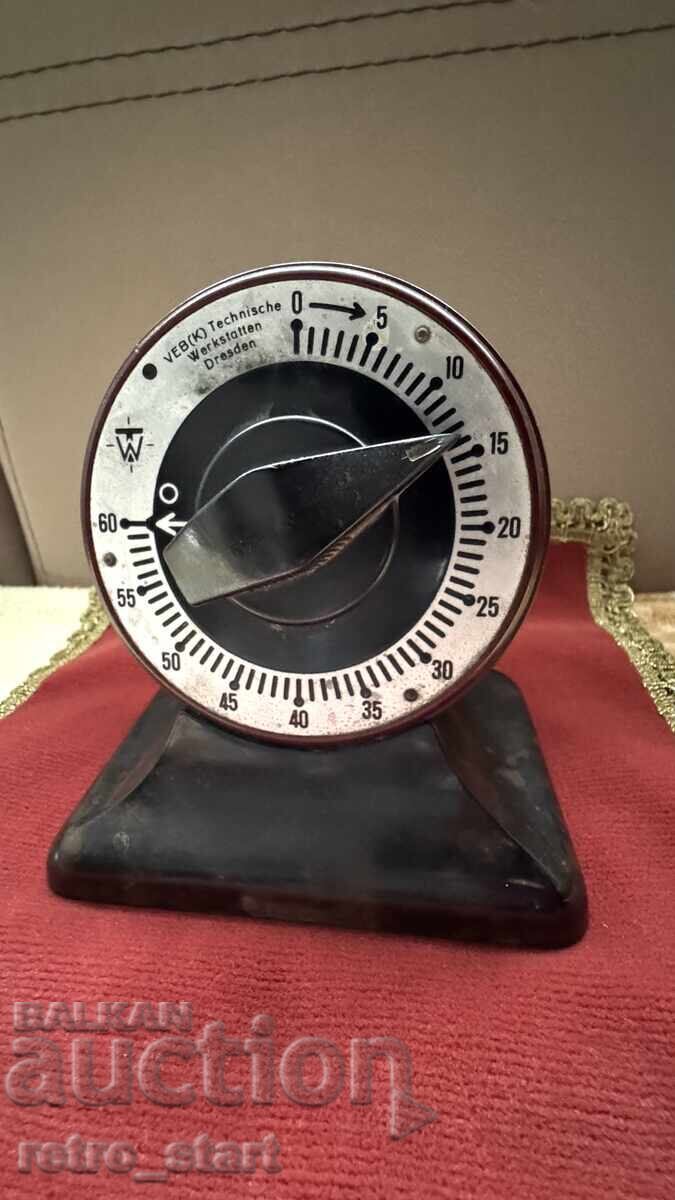 Таймер Немски бакелит VEB 60 минути Таймер Немски бакелит VEB 60 минути