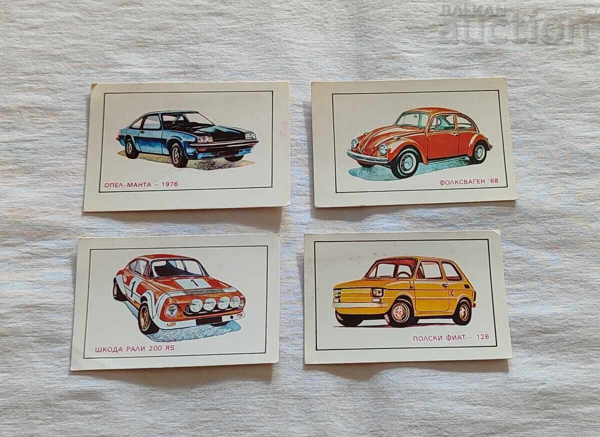 CARS CALENDAR LOT 9 PIECES with price 7.00 BGN | € 3.58
