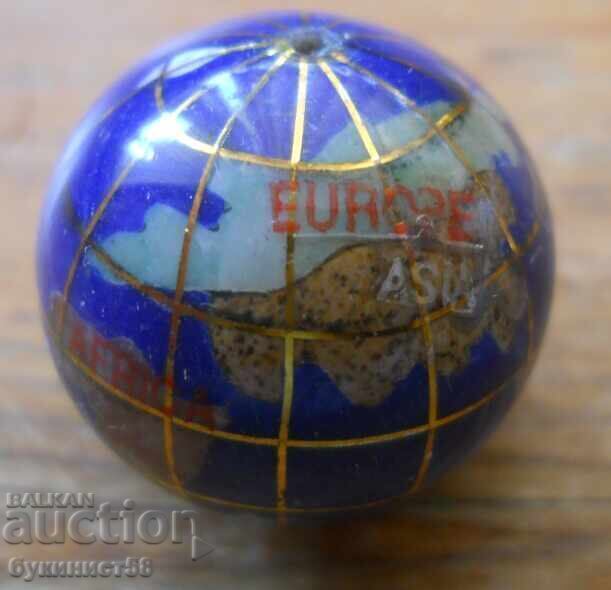 Auction  Globe with semiprecious minerals (miniature)