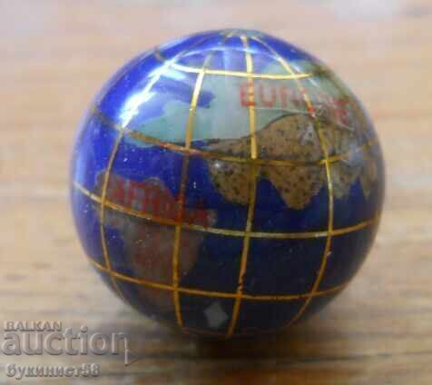 Globe with semiprecious minerals (miniature)