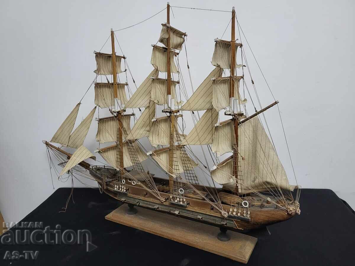 Μεγάλο ξύλινο πλοίο Φρεγάτα 85/61 εκ - 6