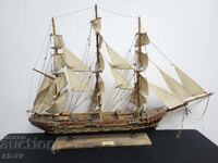 Large Wooden Ship Frigate 85/61 cm