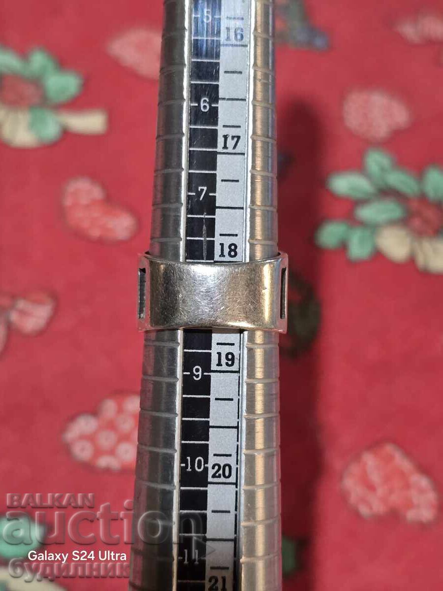 Сребърен пръстен. 18,3мм.  Пускам над 100 Аукциона. Разгледа - 6