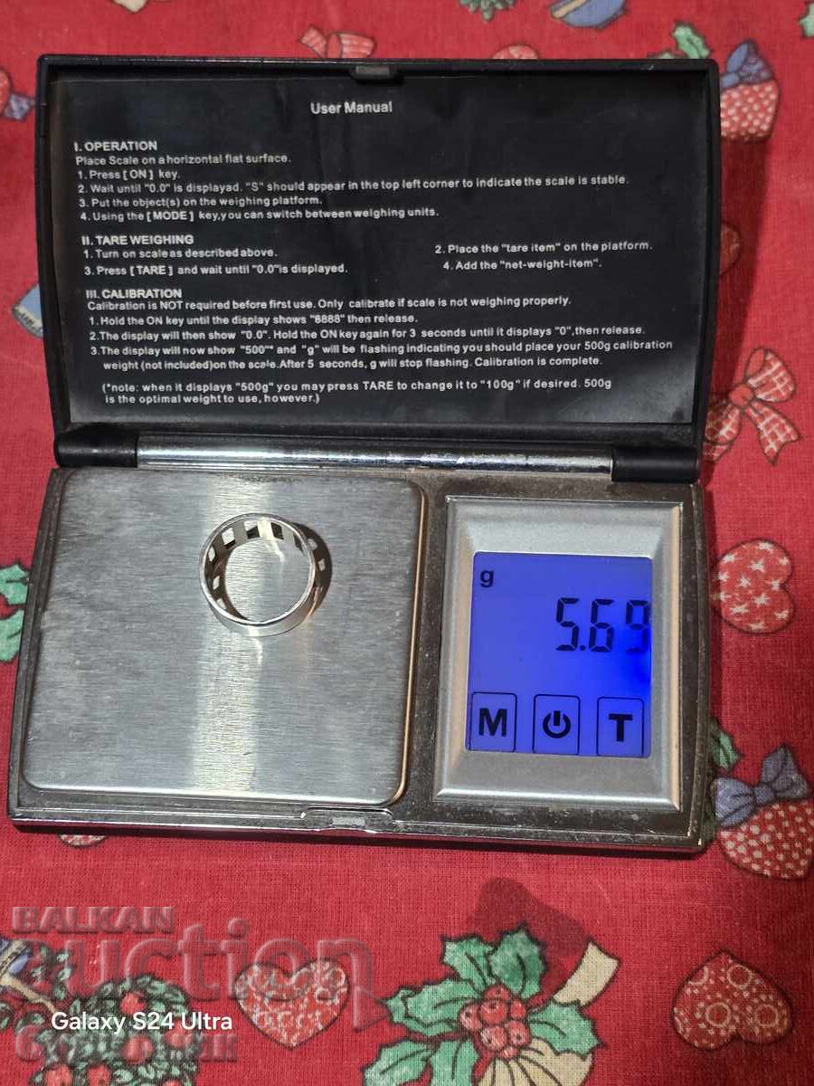 Сребърен пръстен. 18,3мм.  Пускам над 100 Аукциона. Разгледа - 7