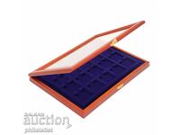 Vitrina din lemn SAFE pentru 15 monede de până la 50 mm