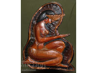 Original Copper Sculpture, Female Figure