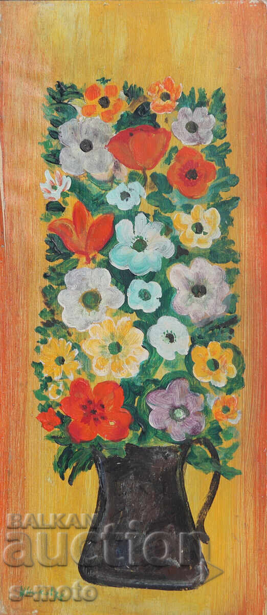 Николай Ников /1924 - 1989 / маслени бои натюрморт