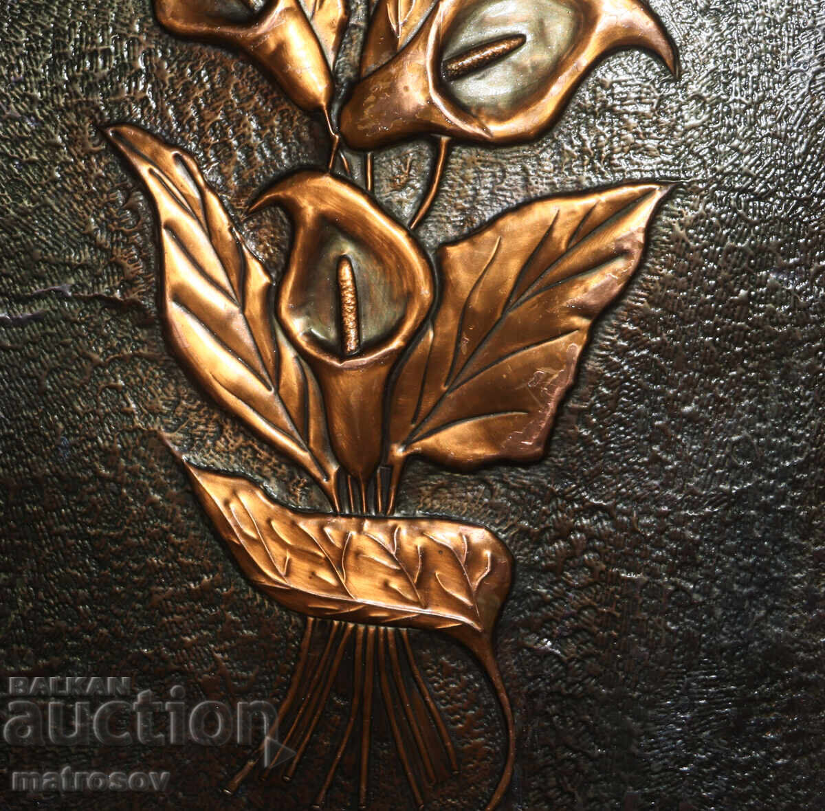 Авторска медна картина барелеф, натюрморт - 5 Авторска медна картина барелеф, натюрморт - 5