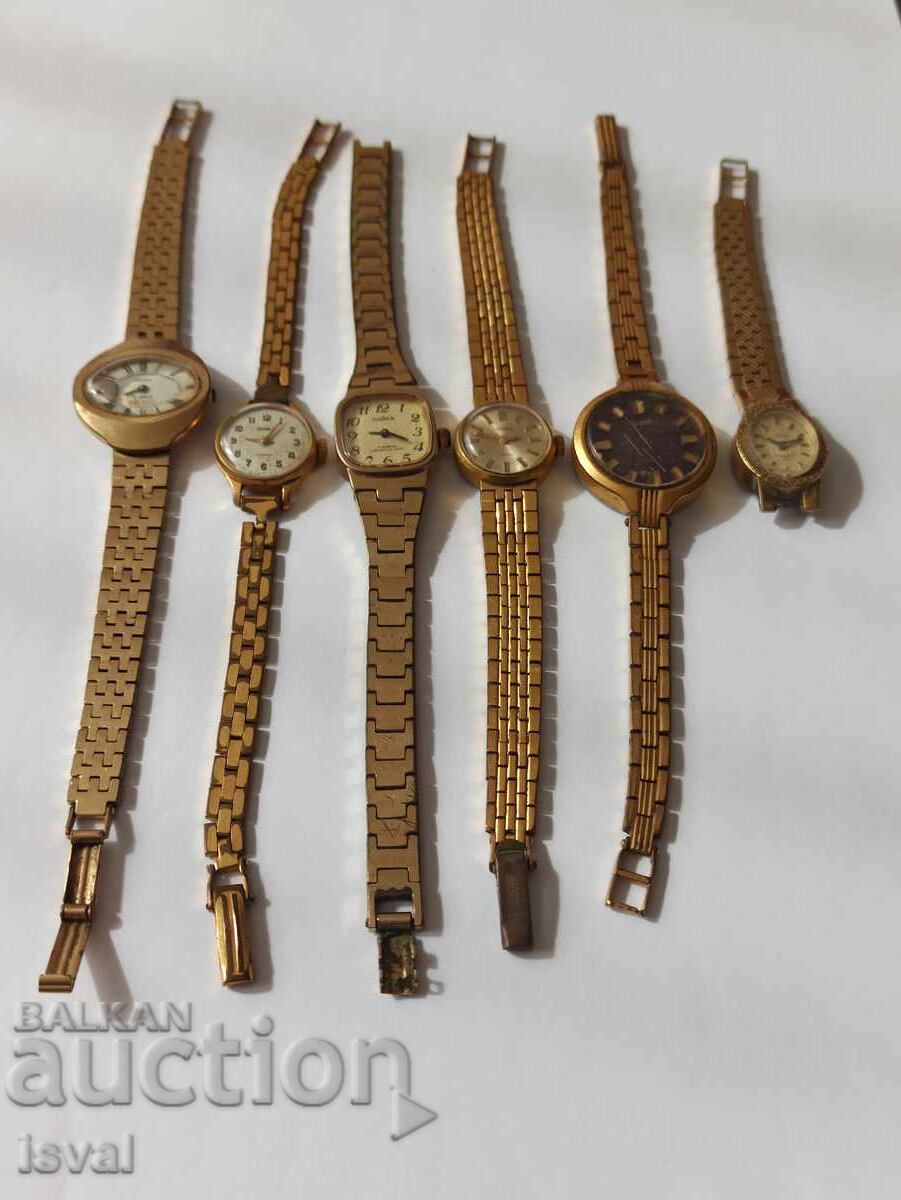 Russian Gold-Plated Watches - Lot! with price 200.00 BGN | € 102.26