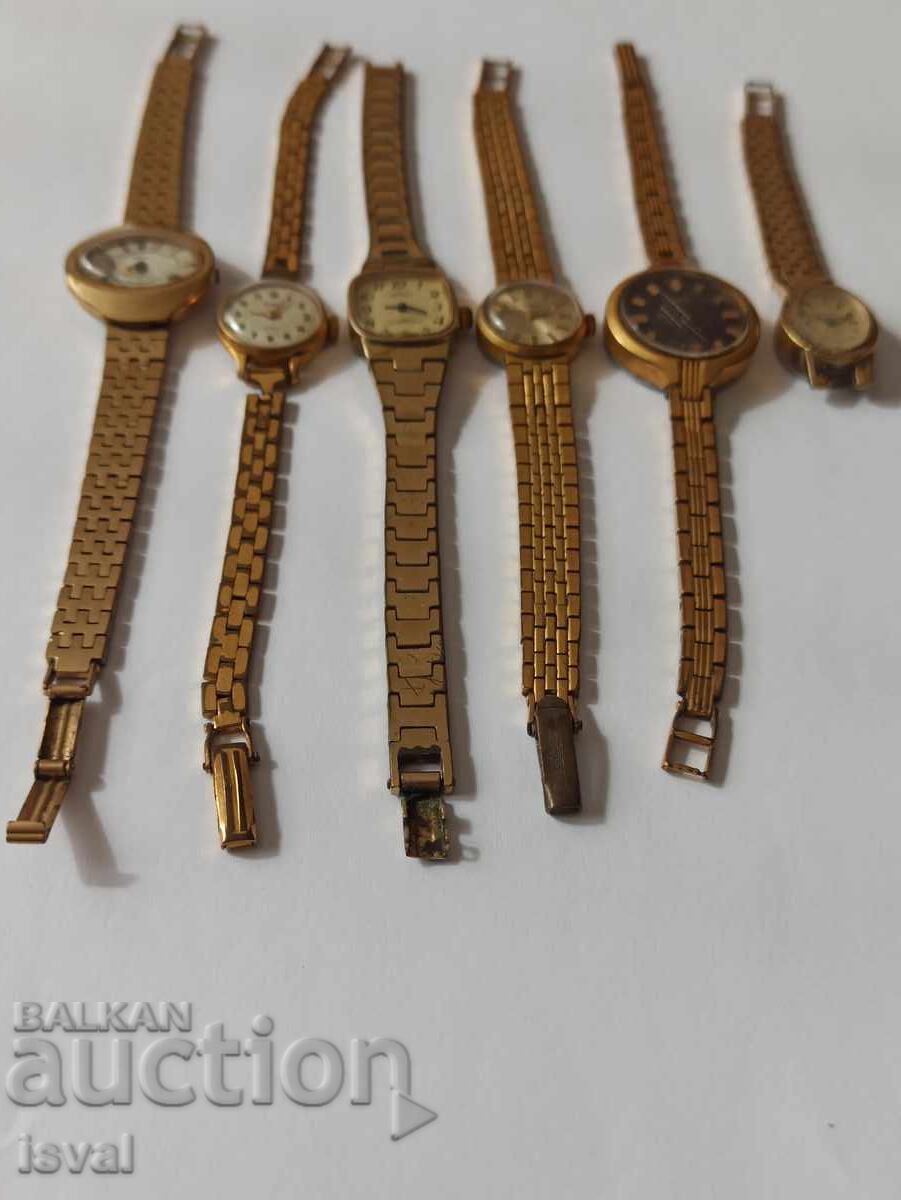 Auction  Russian Gold-Plated Watches - Lot!
