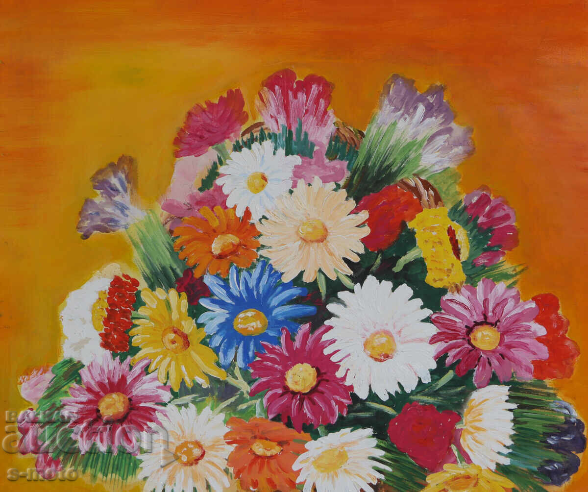 Доставка на Картина гваш натюрморт с цветя