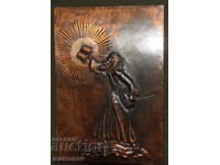 Авторско медно пано, барелеф, религиозна тематика