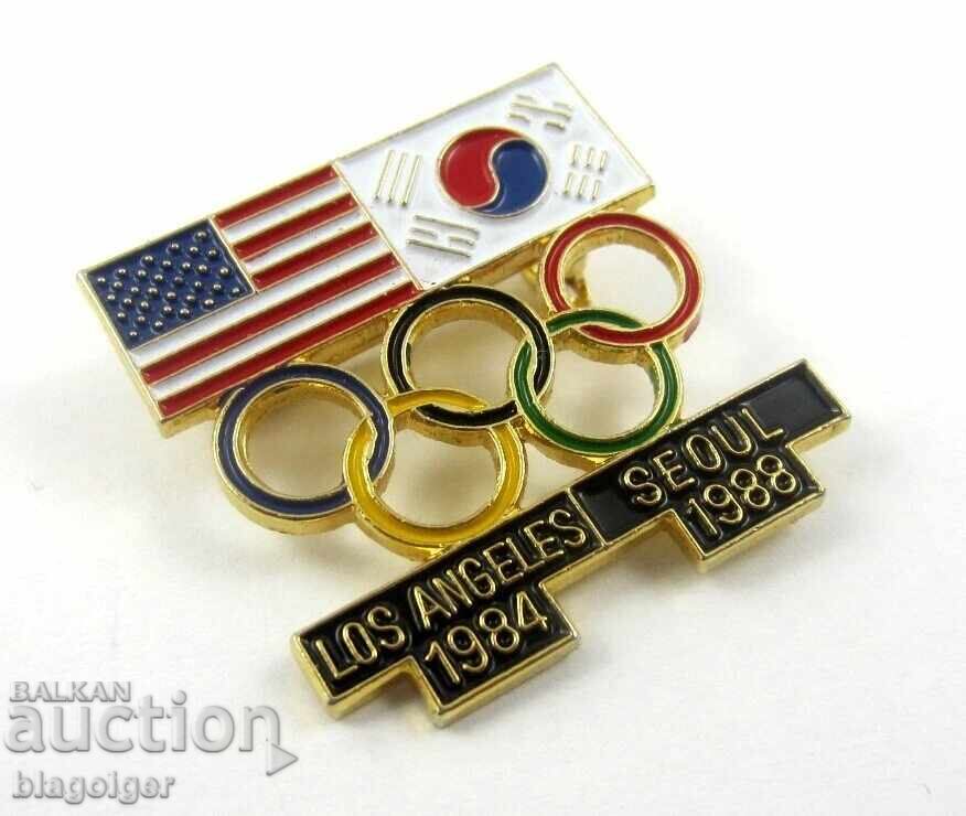 Licitație Insigna olimpică - Olimpiadele de la Seul 1988 și Los Angeles 1984