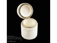 Marble box with lid for jewelry Mineralsouvenir soc. 70s