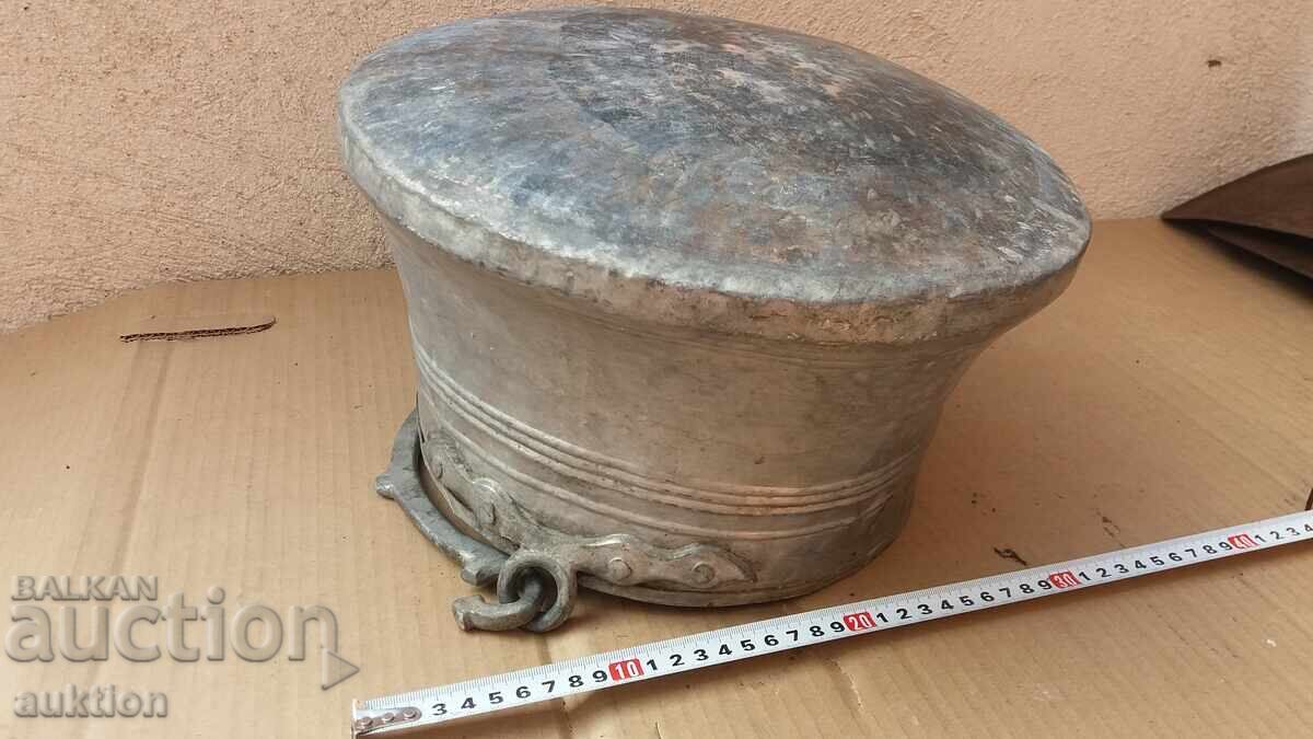 VAS MASIV DIN CUPRU FORJAT, CUPRU - STANIU - 10 LITRI - 7