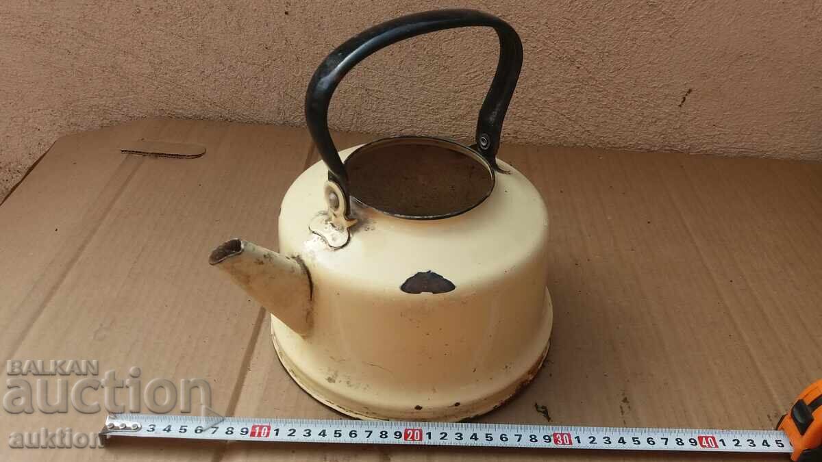 Аукцион ЕМАЙЛИРАН СОЦ. ЧАЙНИК - ЗА ДЕКОРАЦИЯ