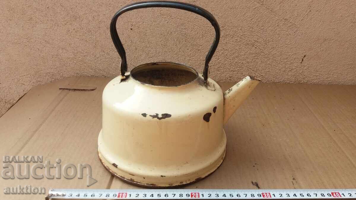 ЕМАЙЛИРАН СОЦ. ЧАЙНИК - ЗА ДЕКОРАЦИЯ