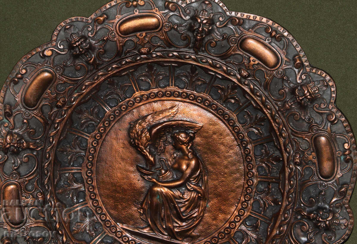 Παράδοση Διακοσμητικό συμπαγές μεταλλικό πιάτο διακόσμηση τοίχου