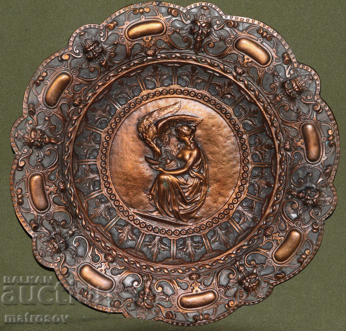 Διακοσμητικό συμπαγές μεταλλικό πιάτο διακόσμηση τοίχου