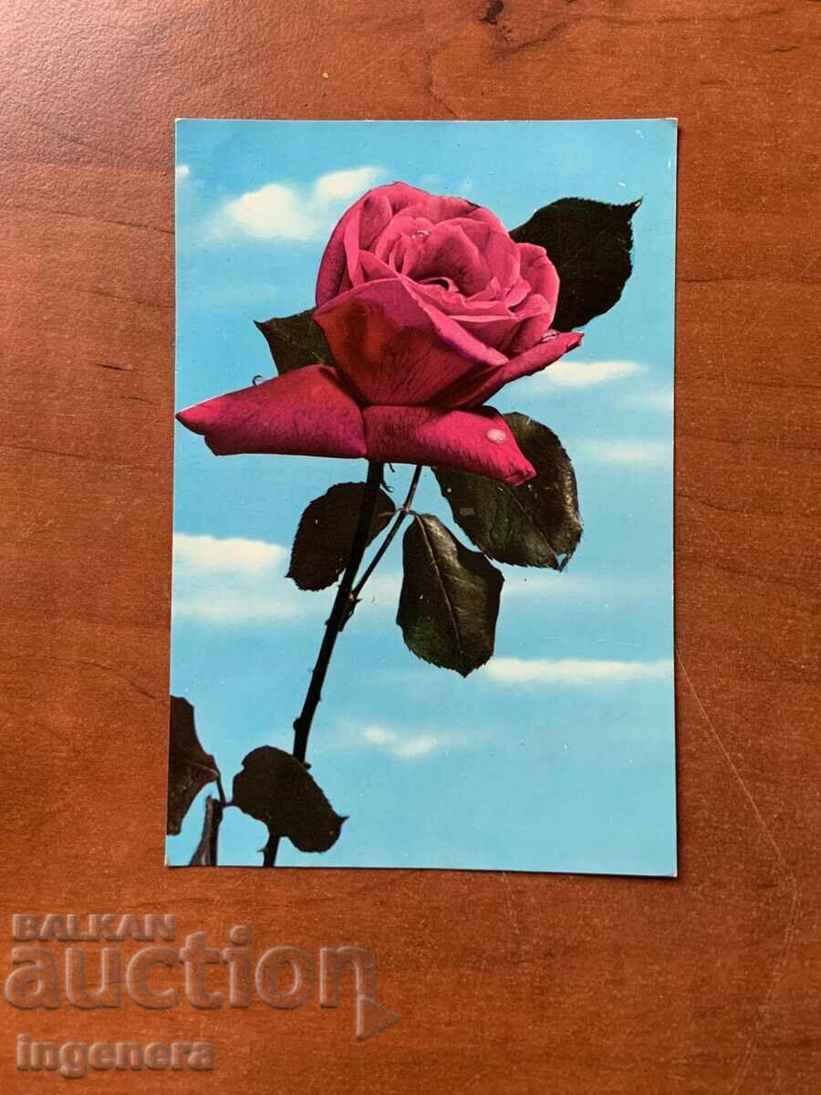 ΠΑΛΙΑ ΕΥΧΕΤΗΡΙΑ ΚΑΡΤΑ ΤΡΙΑΝΤΑΦΥΛΛΟ - 1970 ΕΤΟΣ