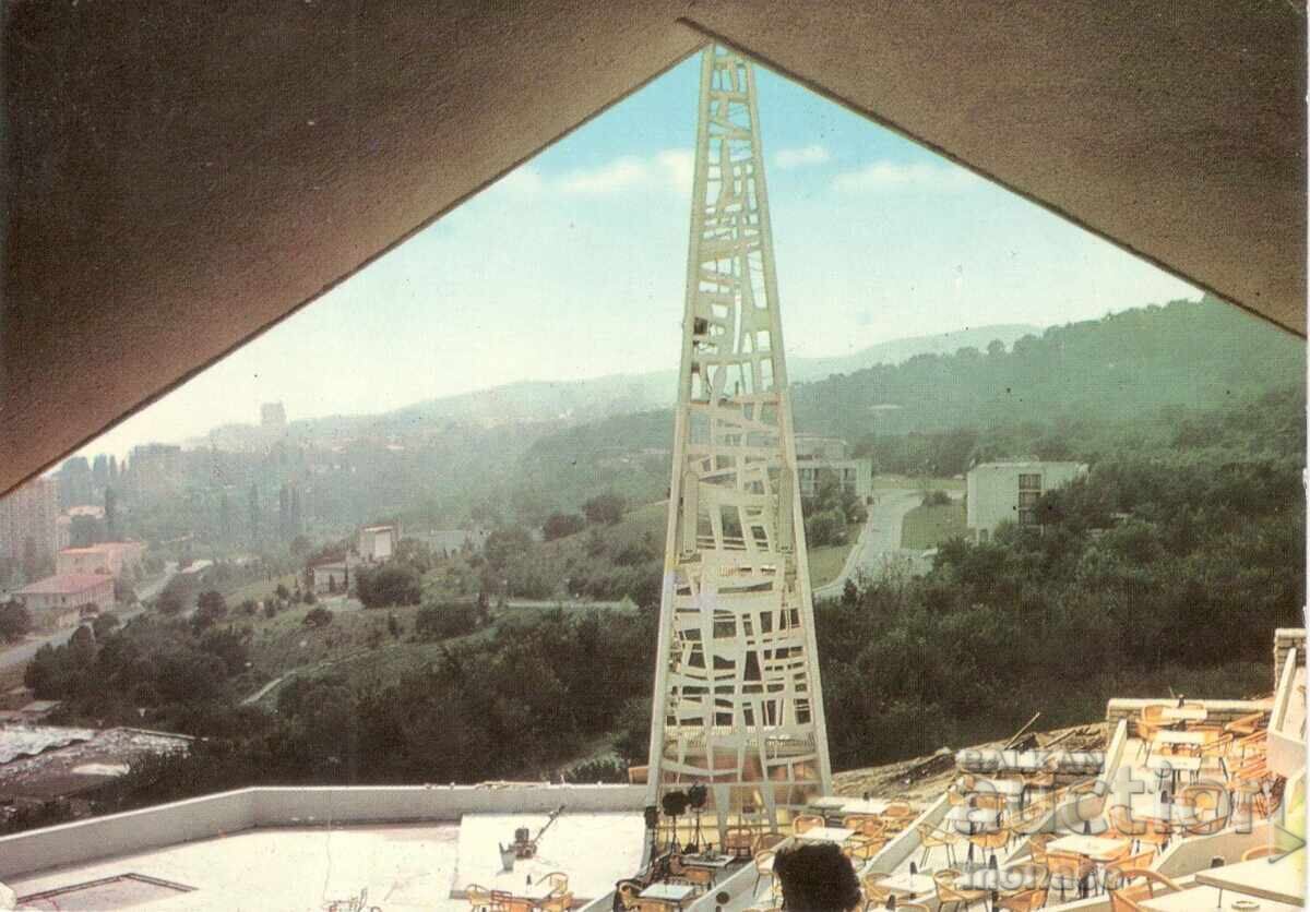 Стара картичка - Златни пясъци, бар. "Кукери"