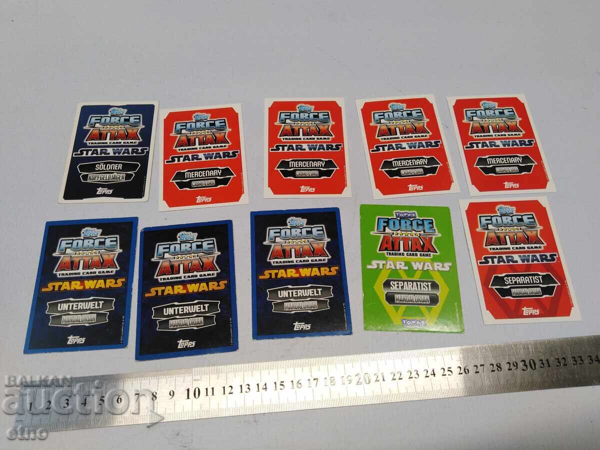 10 броя КАРТИ "STAR WARS" 2010 г.,КАРТИНКИ с цена 10.00 лв. | € 5.11