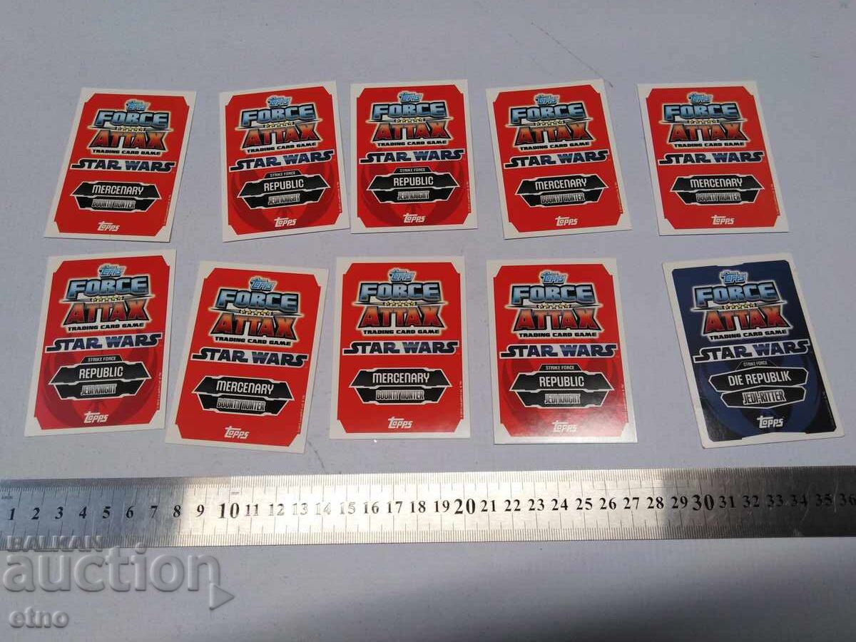 10 τεμάχια ΚΑΡΤΕΣ "STAR WARS" 2010, ΚΑΡΤΙΝΕΣ με τιμή 10.00 BGN | € 5.11