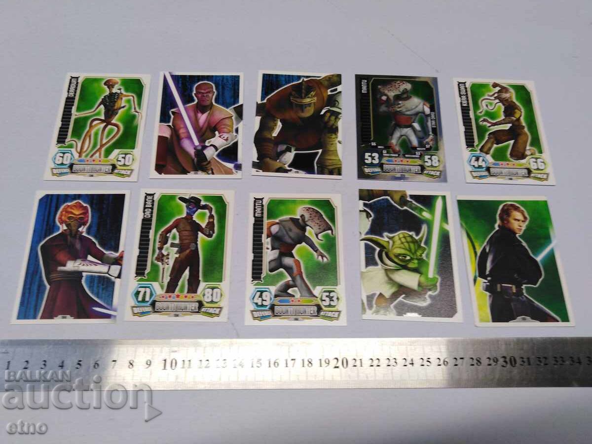 10 τεμάχια ΚΑΡΤΕΣ "STAR WARS" 2010, ΚΑΡΤΙΝΕΣ