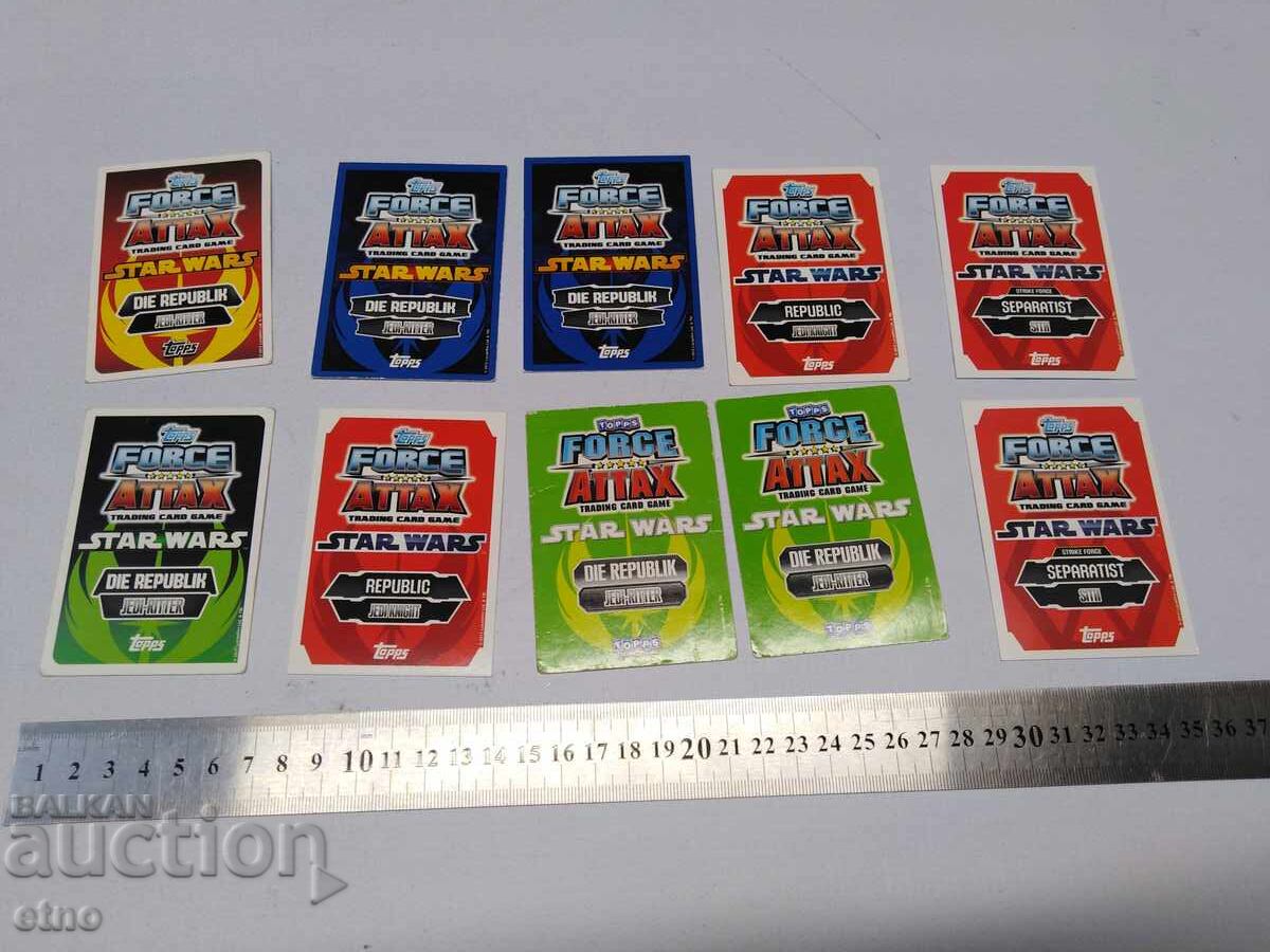 10 pieces of "STAR WARS" 2010 CARDS, PICTURES with price 10.00 BGN | € 5.11