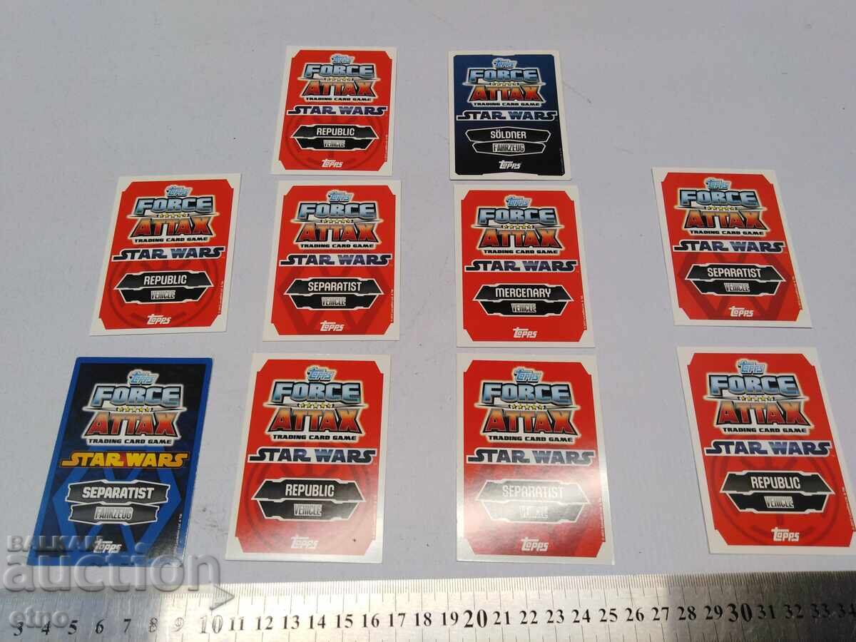10 pieces of "STAR WARS" 2010 CARDS, PICTURES with price 10.00 BGN | € 5.11