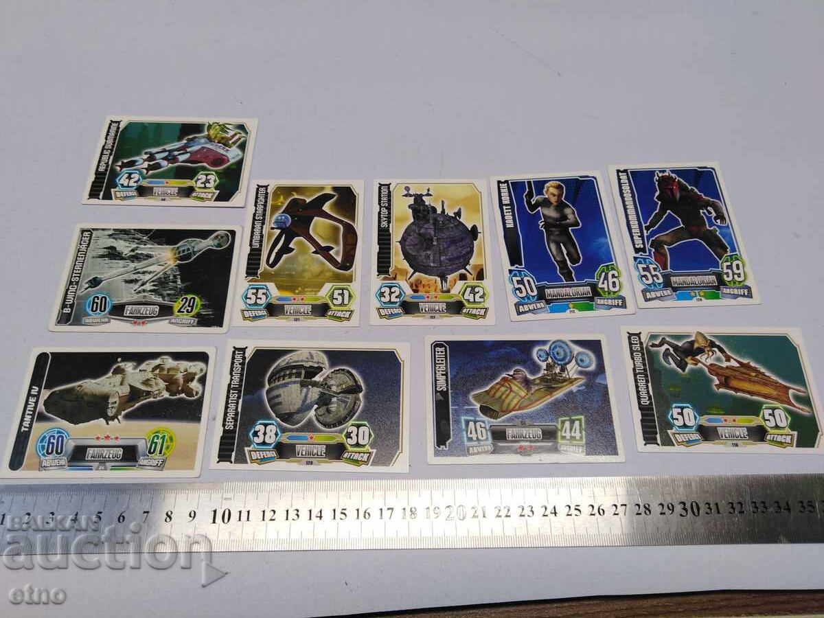 10 τεμάχια ΚΑΡΤΕΣ "STAR WARS" 2010, ΚΑΡΤΙΝΕΣ