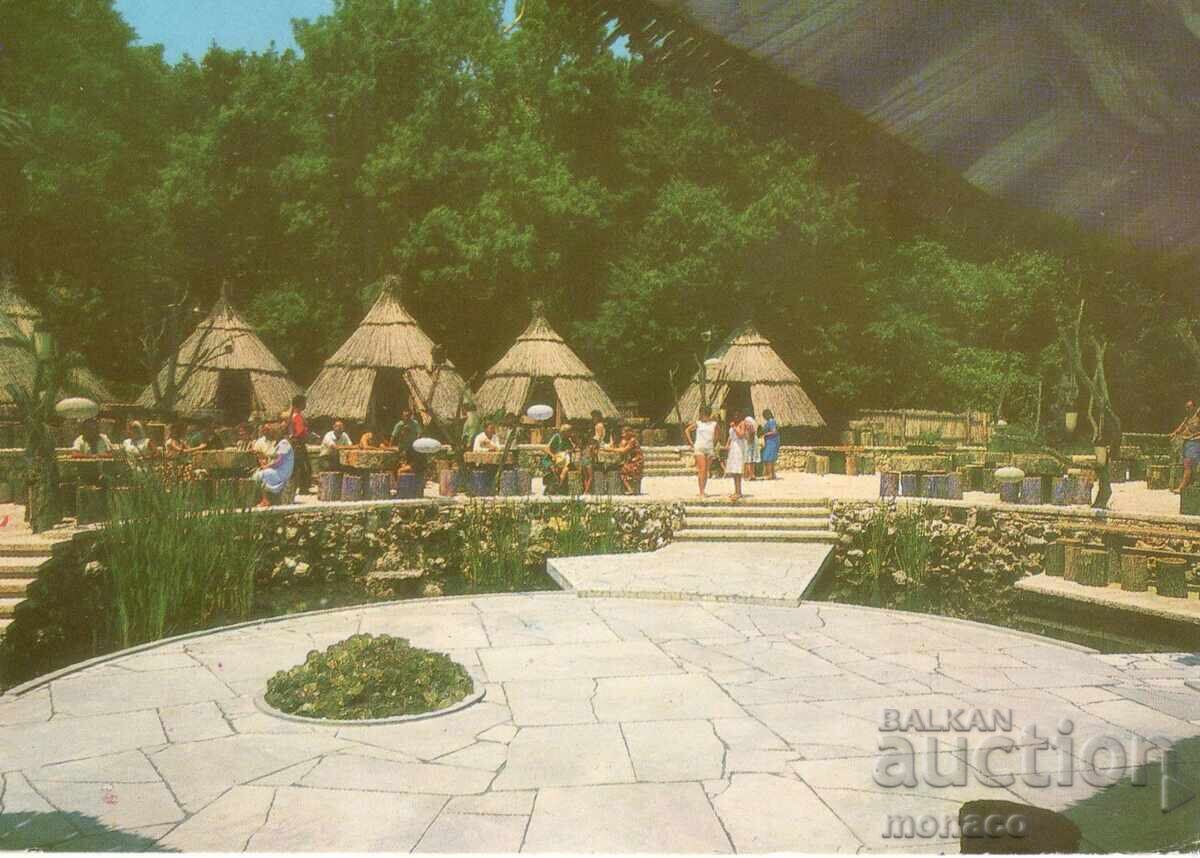 Стара картичка - Златни пясъци, бар "Колибите" Стара картичка - Златни пясъци, бар "Колибите"