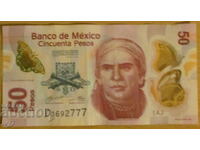 50 Pesos 2019, MEXICO - Polymer