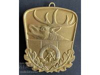 41814 ГДР Източна Германия медал Ловен трофей елен златен
