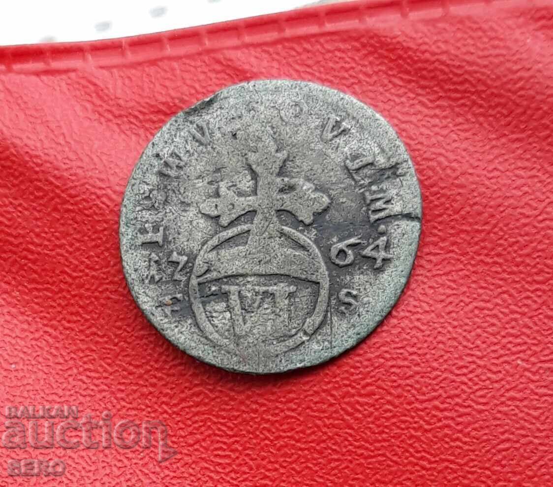 Germania-Saxonia-Weimar-Eisenach-6 pfennig 1764