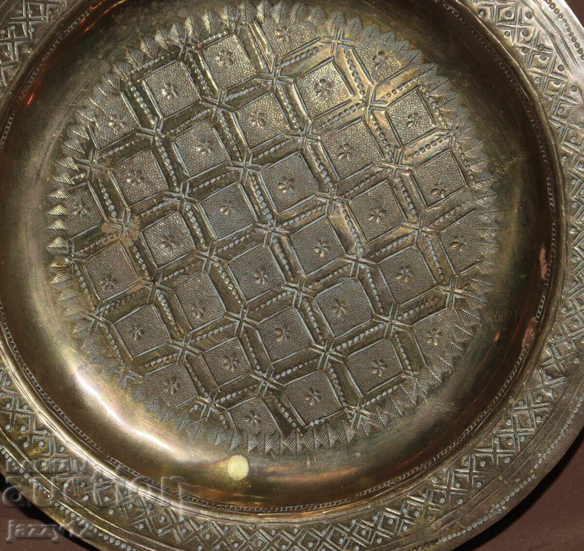 Brass plate wall decoration Islamic motifs - 5