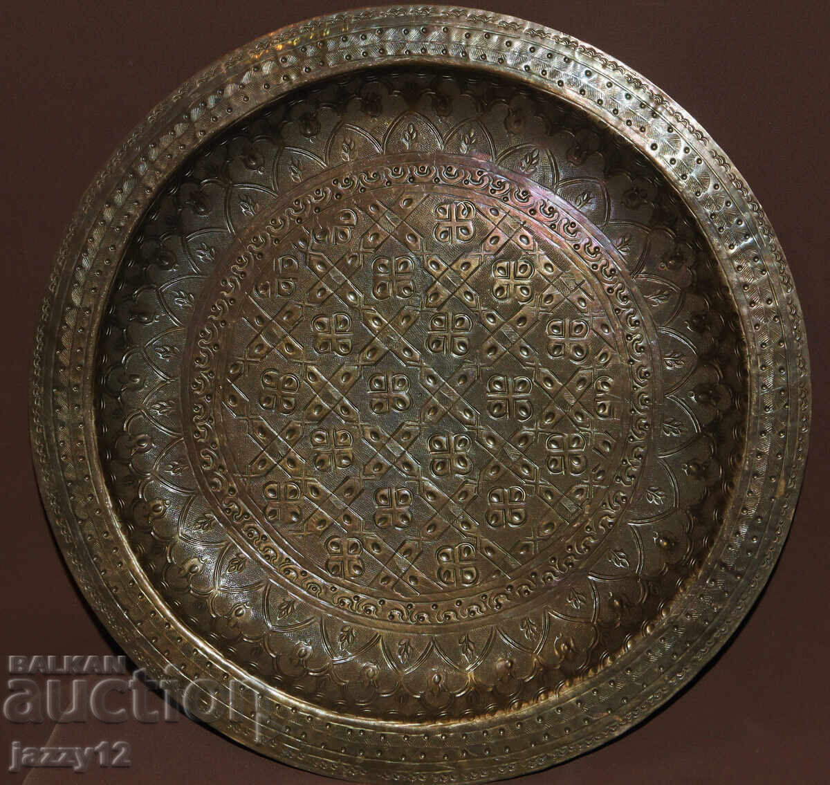 Brass Plate Tray Wall Decoration Islamic Motifs with price 190.00 BGN | € 97.15