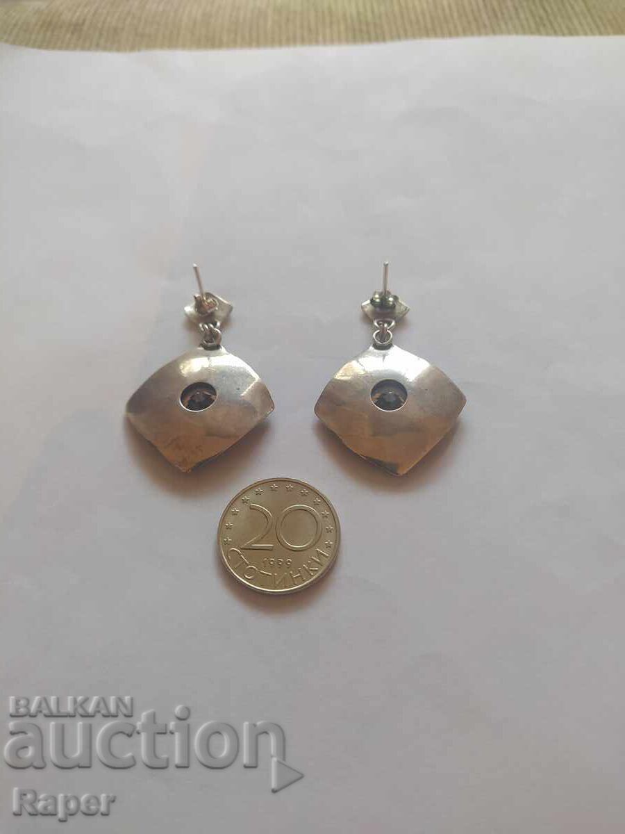 Silver earrings with price 18.00 BGN | € 9.20