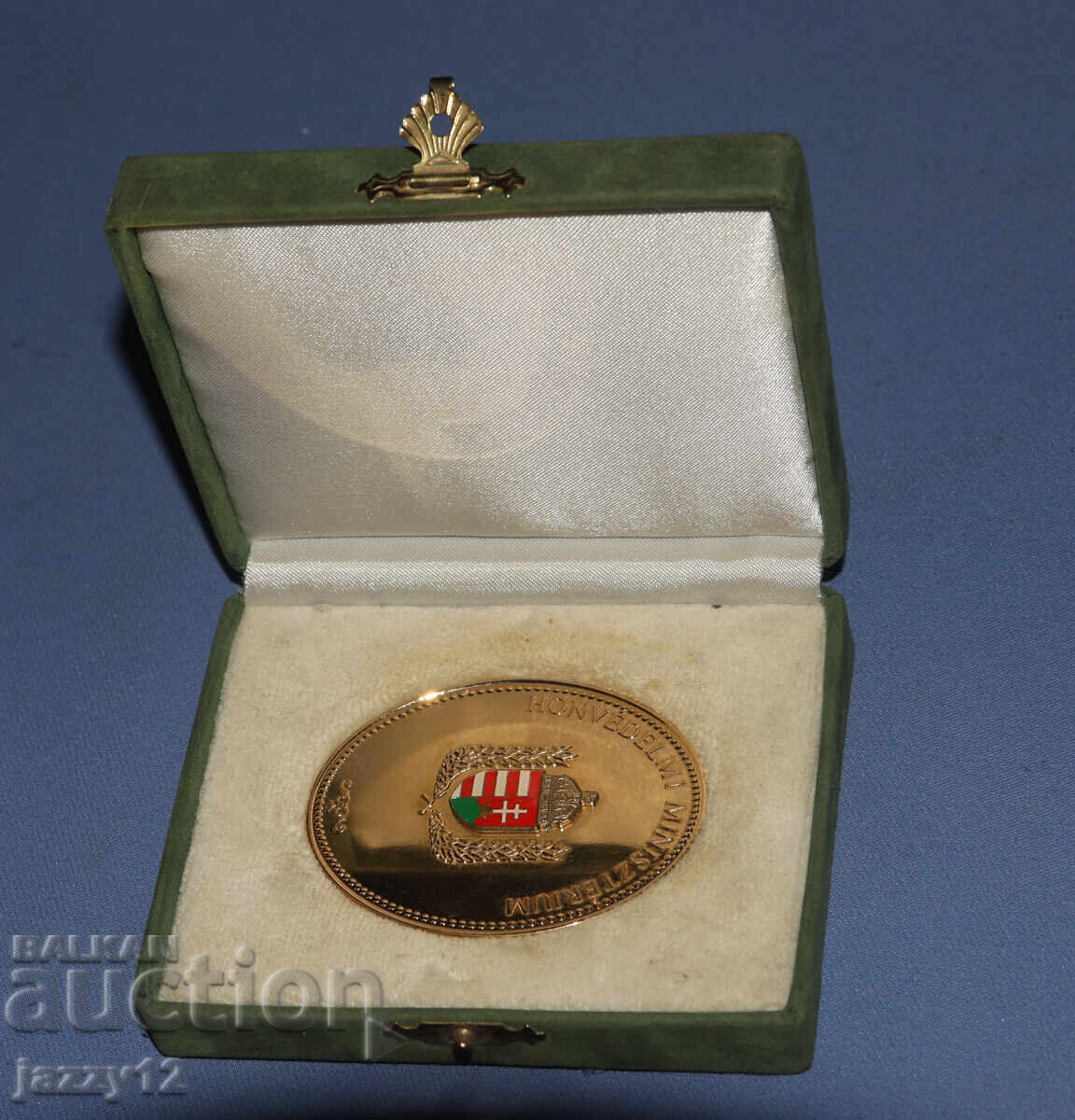 Plachetă cu medalie de onoare militară ungară în cutie - 7