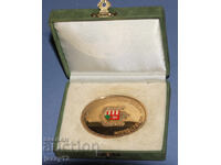 Plachetă cu medalie de onoare militară ungară în cutie