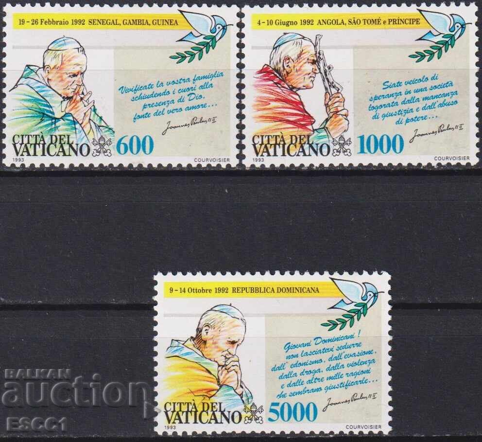 Καθαρές γραμματόσημες Πάπα Ιωάννη Παύλου Β' 1993 από το Βατικανό Καθαρές γραμματόσημες Πάπα Ιωάννη Παύλου Β' 1993 από το Βατικανό