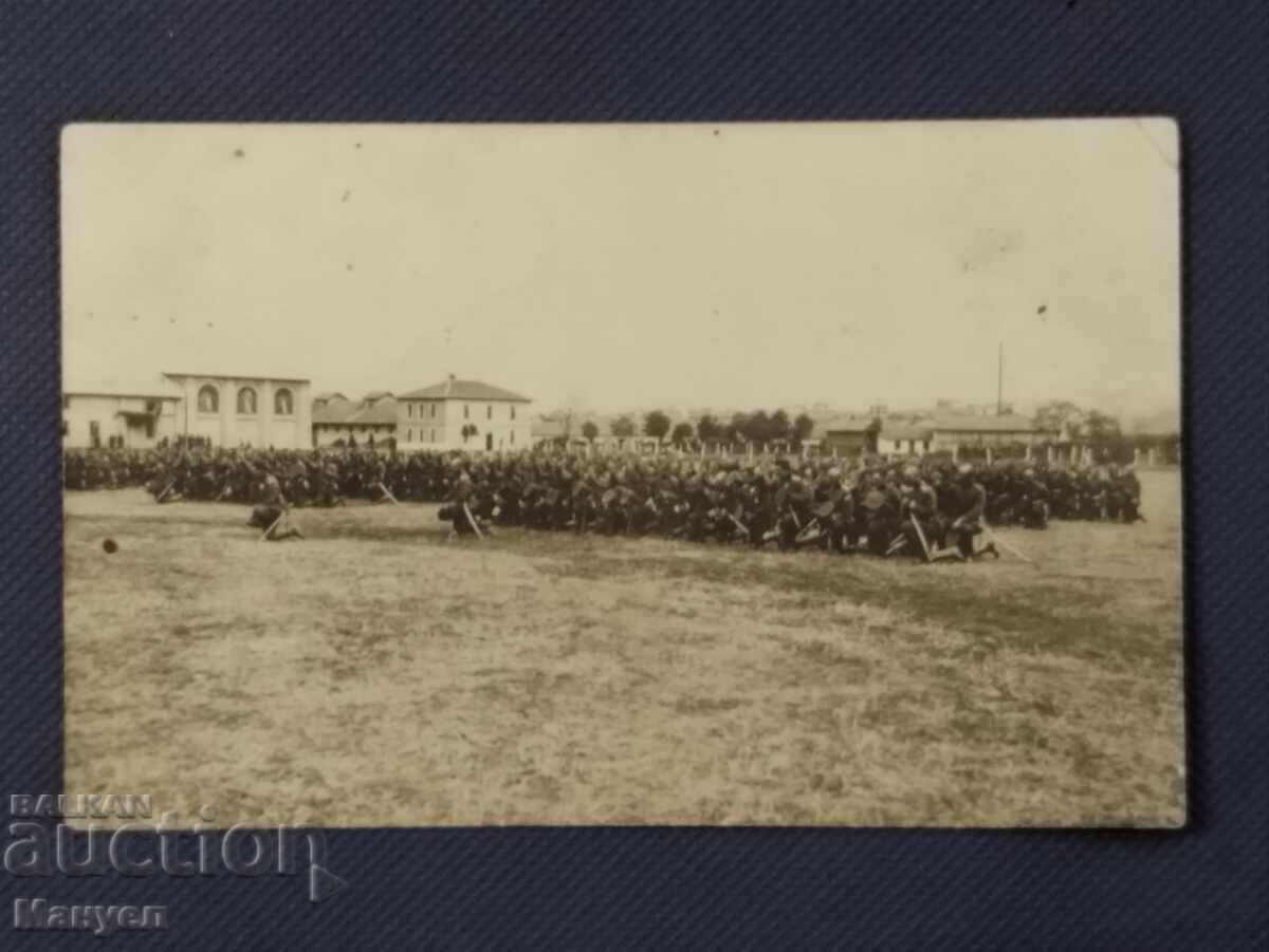 Παλιά στρατιωτική φωτογραφία με Σ.Σ. - όρκος, Βασίλειο της Βουλγαρίας