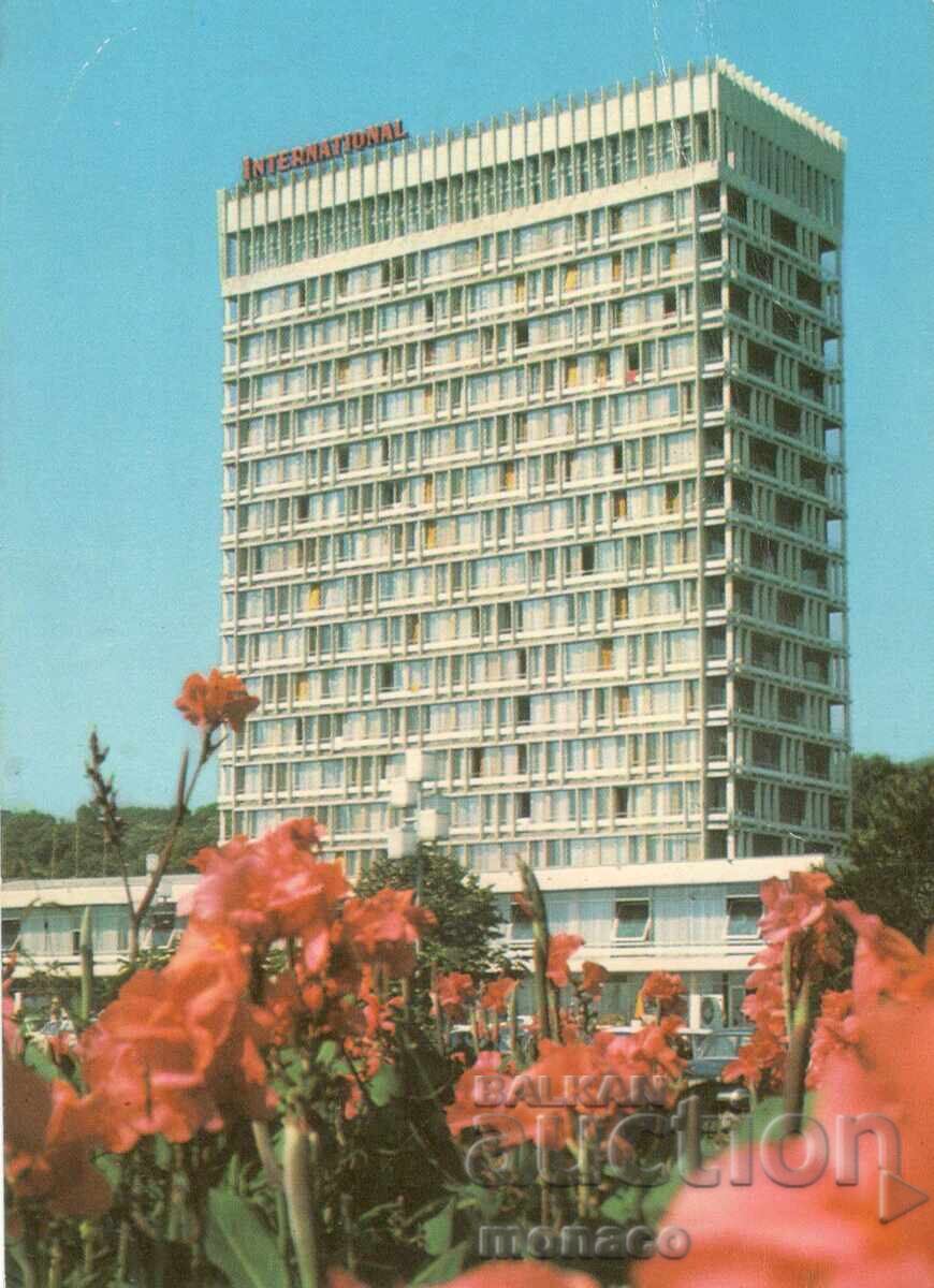 Old postcard - Golden Sands, hotel "International"