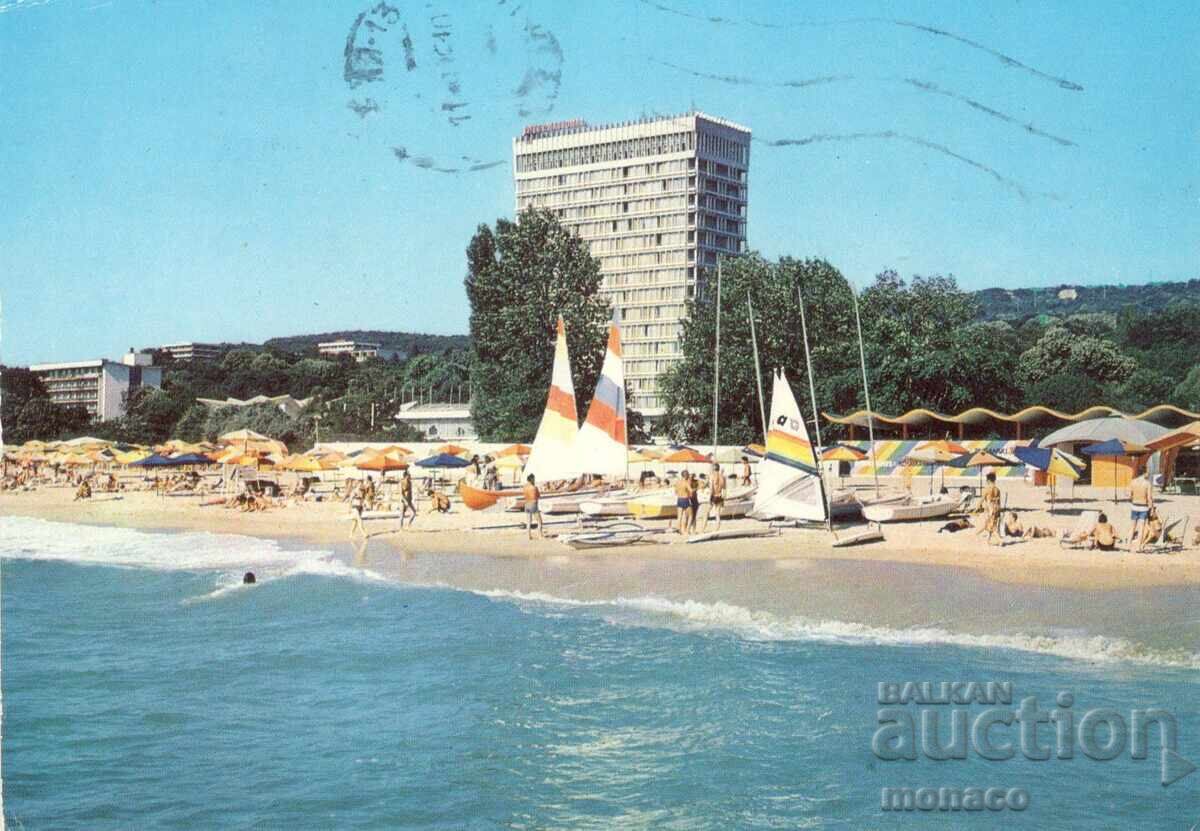 Παλιά καρτ ποστάλ - Χρυσή Ακτή, ξενοδοχείο "International"