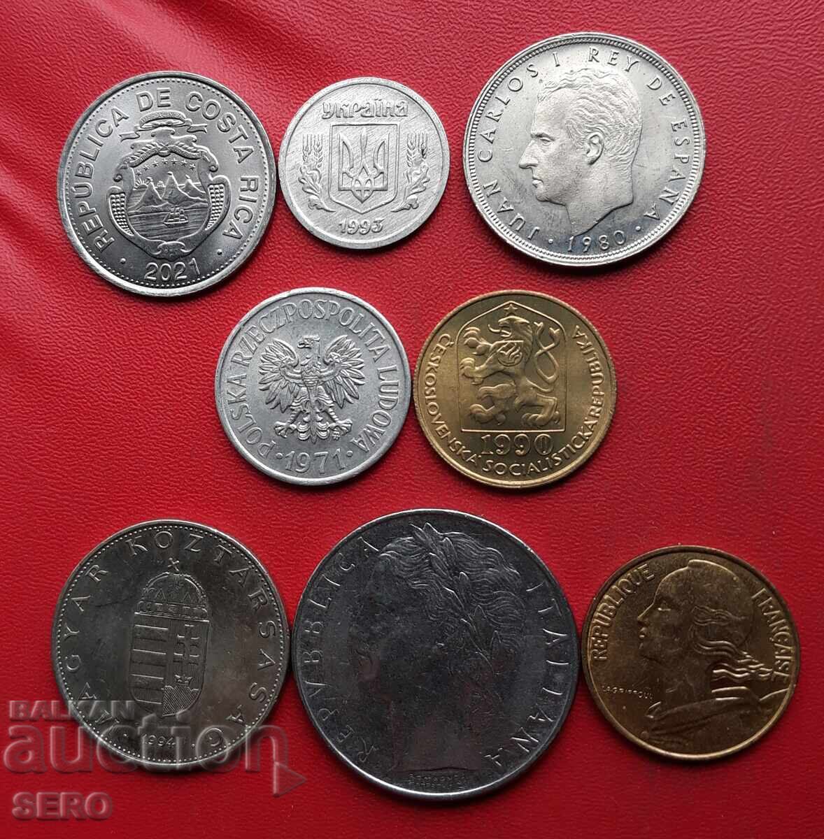 Mixed lot of 8 coins with price 1.00 BGN | € 0.51
