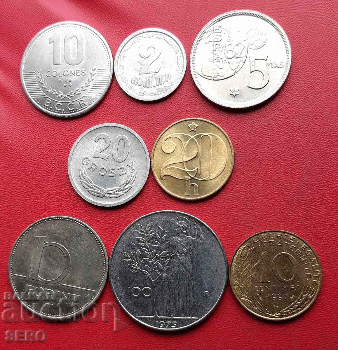 Mixed lot of 8 coins