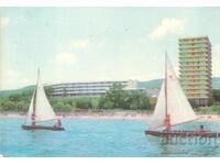 Παλιά καρτ ποστάλ - Χρυσή Άμμος, ξενοδοχεία "Ambassador" και "Moskva"