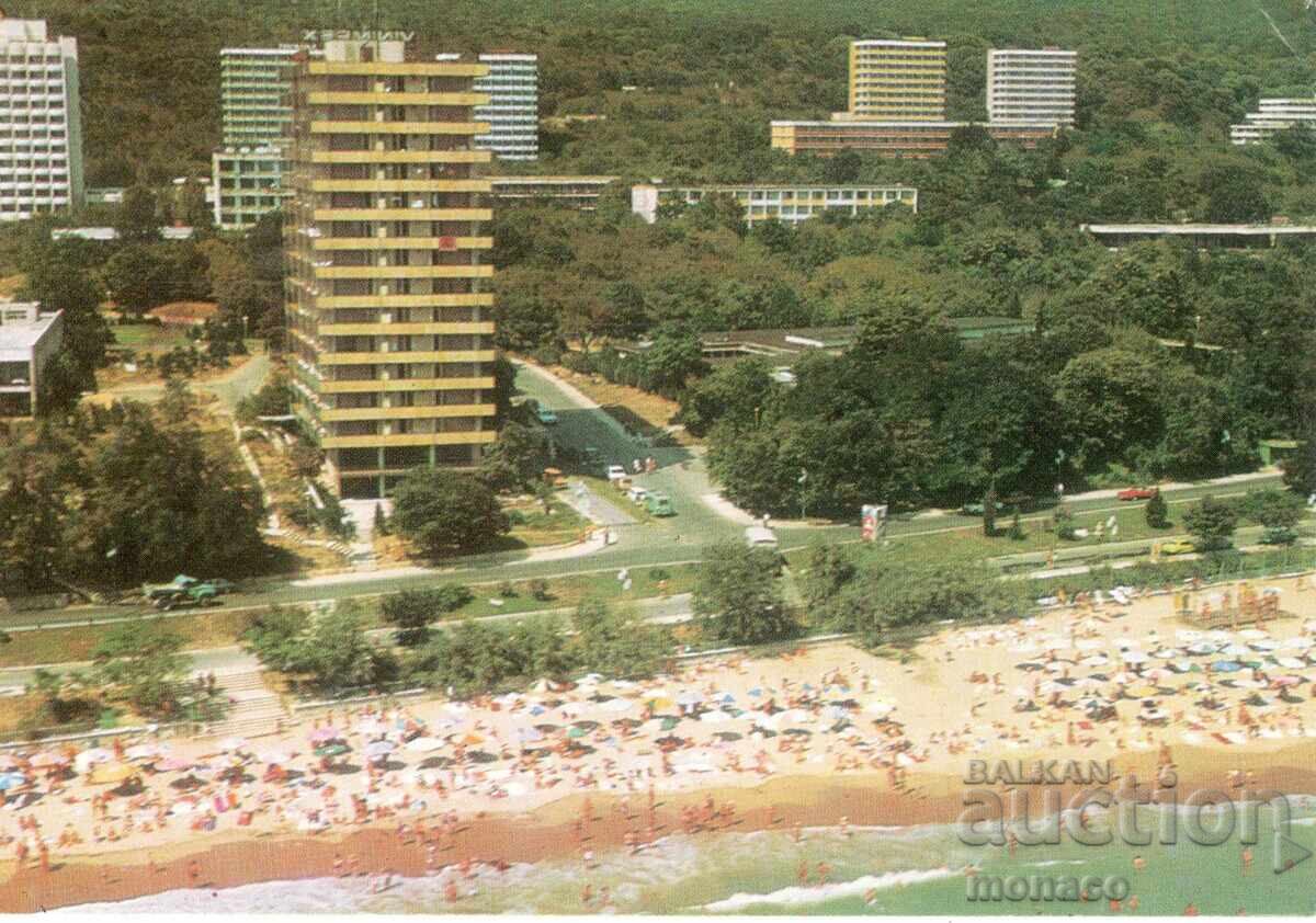 Παλιά καρτ ποστάλ - Χρυσή Άμμος, ξενοδοχείο "Μόσχα"