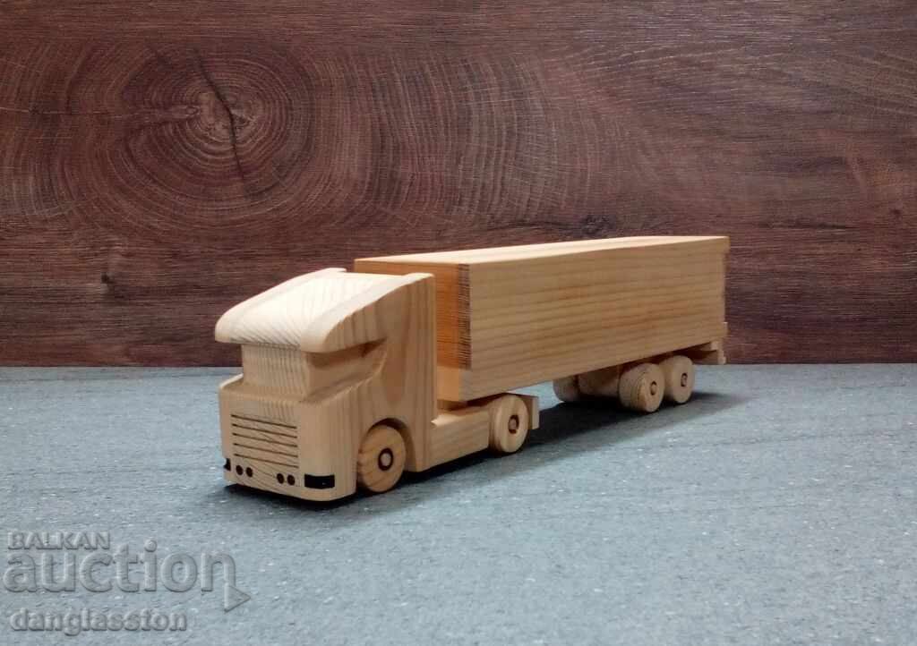 Delivery of Decorative wooden truck with trailer DMAR 279 Delivery of Decorative wooden truck with trailer DMAR 279